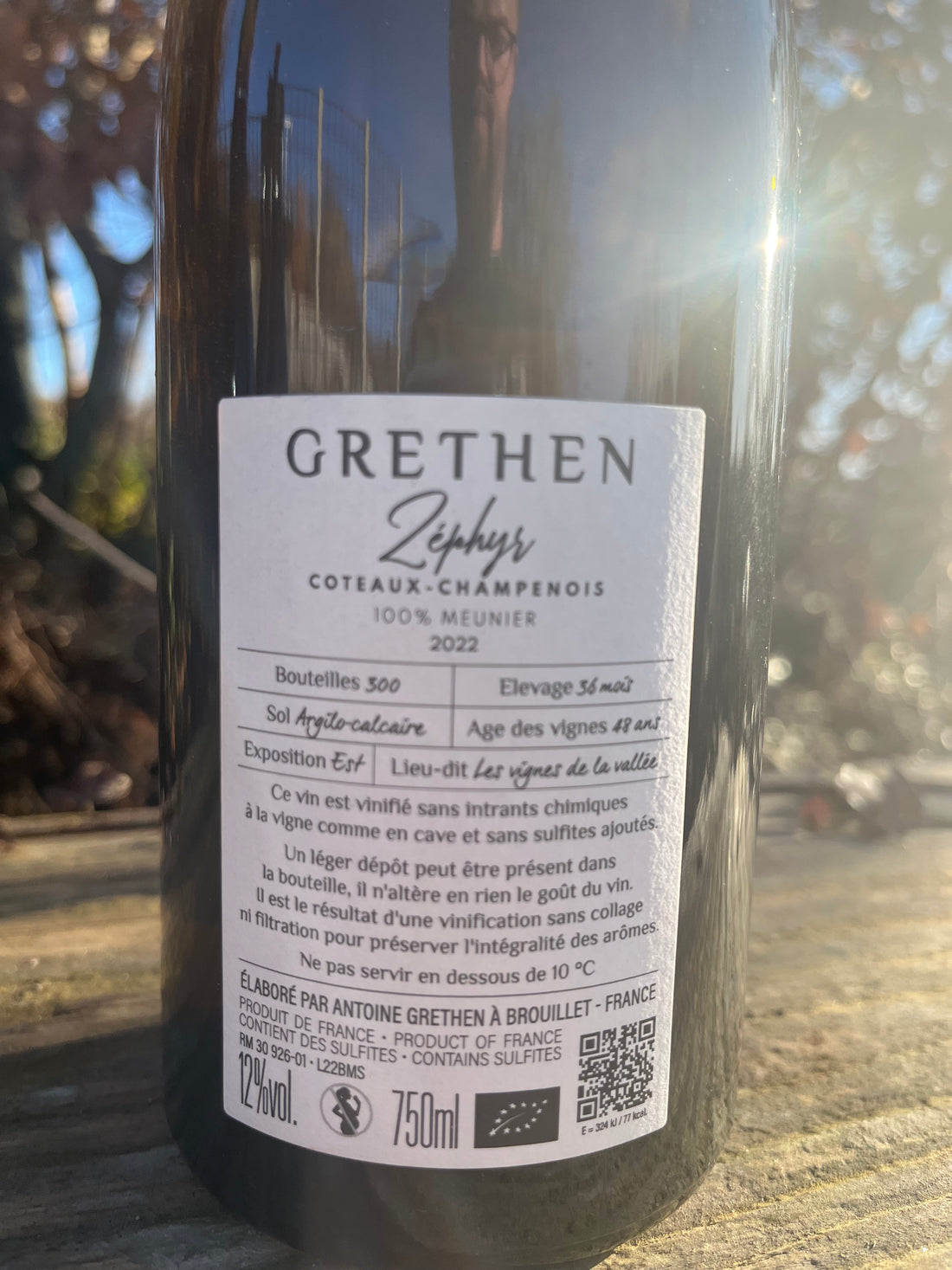Antoine Grethen – Zéphyr – Coteaux Champenois Blanc 2022